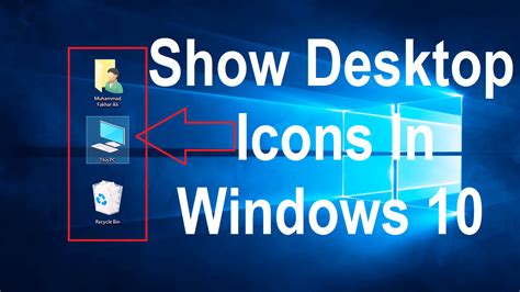 Show This Pc On Desktop Windows 10 Show Desktop Icons Windows 10