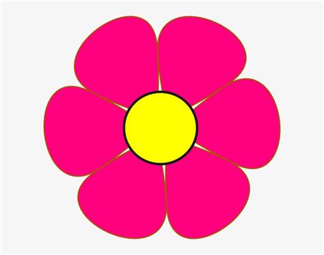 Pink And Yellow Flower Clip Art At Clkercom Vector