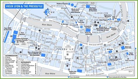 Lyon City Centre Map