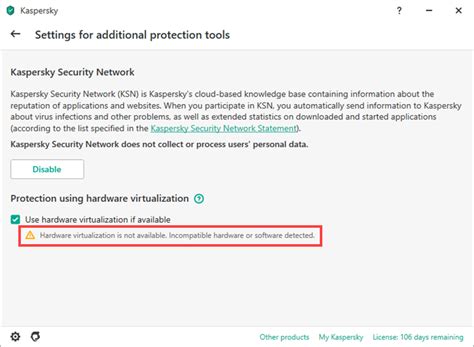About Protection Through Hardware Virtualization In Kaspersky Applications