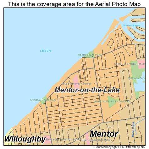 Aerial Photography Map Of Mentor On The Lake Oh Ohio