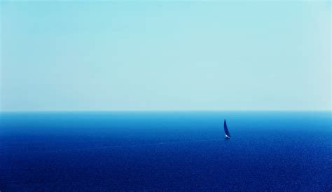Sea Ship Boat Yacht Blue Ocean Sky Sunny Water Earth Nature Landscapes