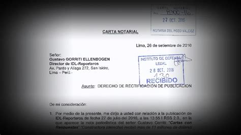 Carta De Eduardo Bull Piccone Y Respuesta De Idl Reporteros Idl