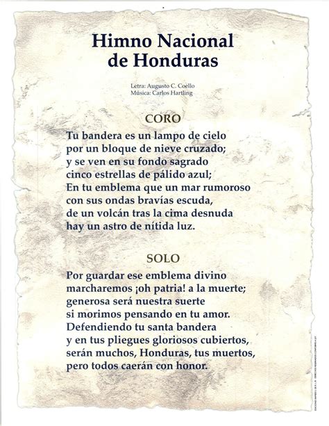 Poema A Los Simbolos Patrios De Honduras Kulturaupice The Best Porn Website