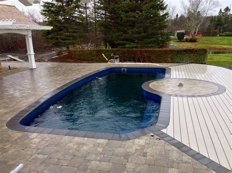 Stunning Fiberglass In Ground Pool We Installed In Halifax Nova Scotia