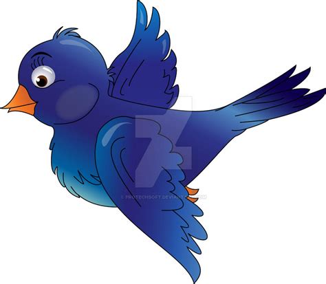 Blue Robin Flying 2 By Protechsoft On Deviantart