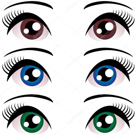 Ojos De Mujer Hermosos — Vector De Stock 51245109 — Depositphotos