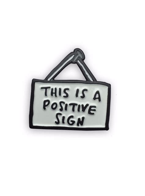 Positive Sign Enamel Pin Pin And Patches Enamel Pins Patches
