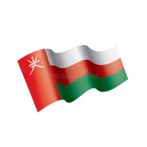 Oman Flag Vector Illustration On A White Background Stock Vector
