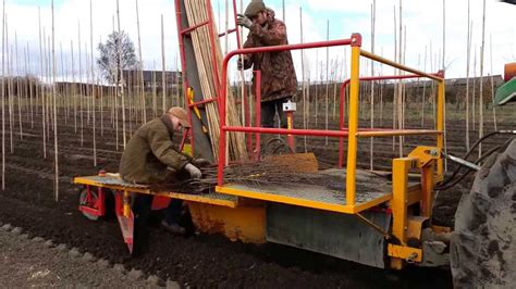 Tractor Tree Planting Machine At Beardsworths Nurseries Youtube