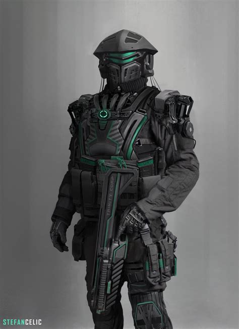 Artstation Soldier Concept Stefan Celic Sci Fi Armor Battle Armor