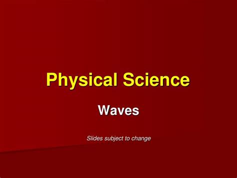 Ppt Physical Science Powerpoint Presentation Free Download Id6749994