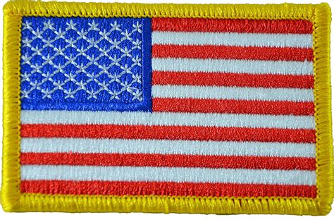 American Flag 2x3 Logo Patch Sew Iron On Applique Embroidered