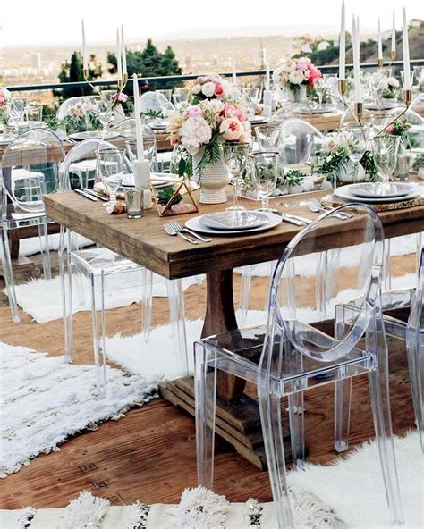 We offer an elegant range of transparent chiavari chairs, armchairs & ghost chairs for rental. Clear Chairs | Ghost chairs, Wedding reception chairs ...