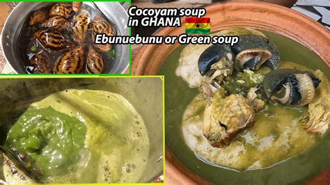 Cooking The Most Popular Cocoyam Leaves Soup In Ghana Ebunuebunu Or