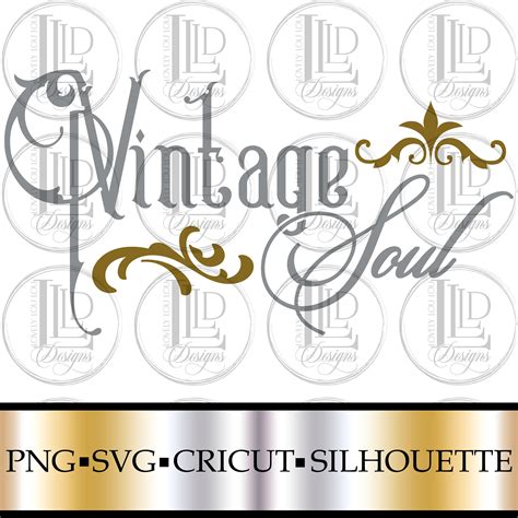 Vintage Soul Digital File Svg Png Cricut Silhouette Instant Etsy