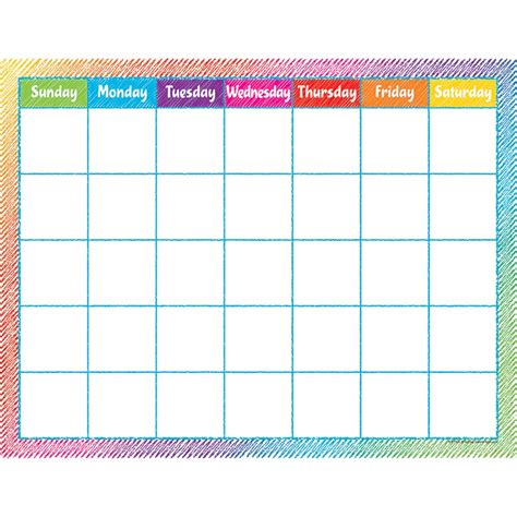 Colored Calendar Printable With Large Numbers Example Calendar Printable Riset