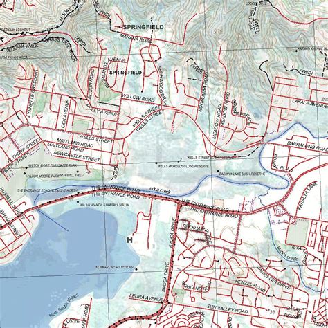 Getlost Map 9131 2s Gosford Nsw Topographic Map V15 125000 By Getlost