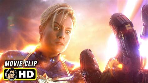 Avengers Endgame 2019 Captain Marvel Vs Thanos Hd Imax Version