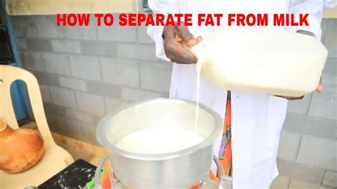 how to separate fat from milk youtube
