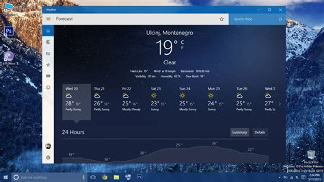 Windwos 10 Redesigned Weather App With Light Theme By Armend07 On
