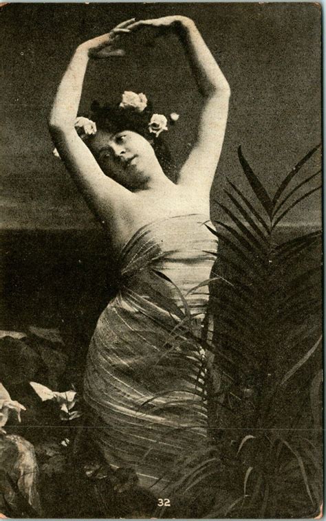 French Nude Woman Veiled Beauty Original C1910 1920s Photo Postcard EBay