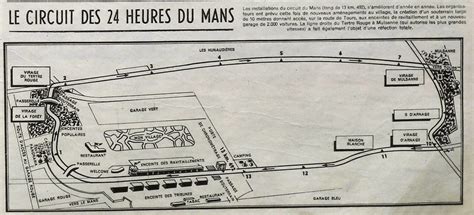 Track Map Of The Past Lemans The Chicane