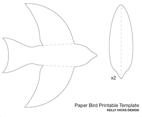 7 Best Images Of Paper Bird Cutouts Printable Free Printable Cut Out