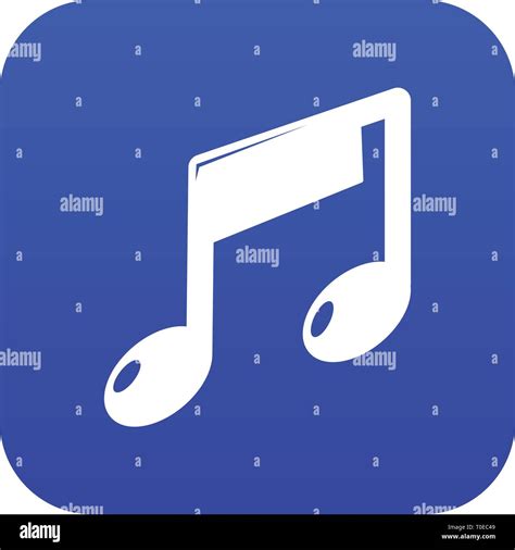 Music Note Icon Blue Vector Stock Vector Image And Art Alamy