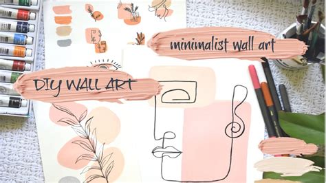 Diy Wall Art Minimalist Wall Art For Home Youtube