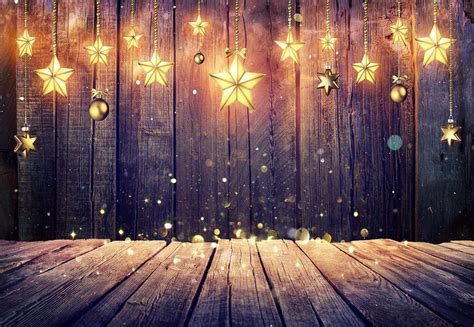 Buy Light Star Wood Wall Photography Backdrop For Christmas Online