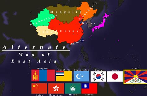 Alternate Map Of East Asia Rimaginarymaps
