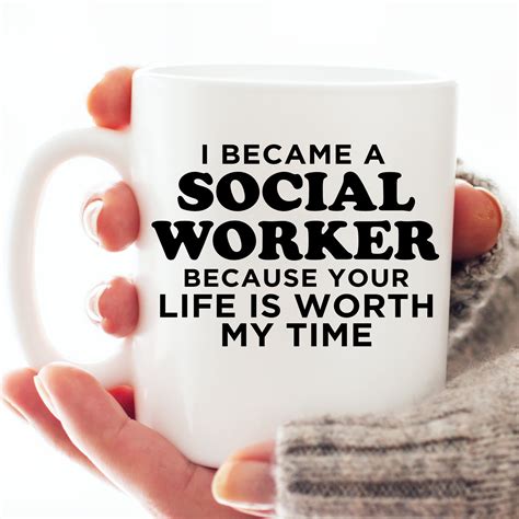 Social Worker Mug Lcsw T Social Worker Month Social Etsy Uk