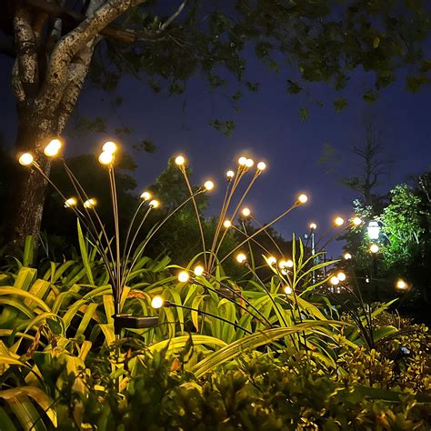 Solar Garden Firefly Lights 6led Solar Swaying Light Firefly Lights