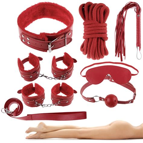 Under The Bed SM Restraint Sexy Bondage Handcuffs Kit 10pcs Set EBay