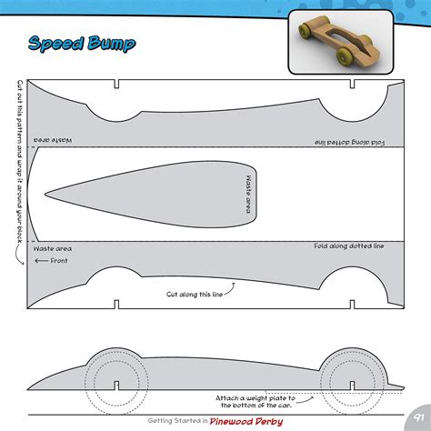 Fast Pinewood Derby Car Design Templates Master Template