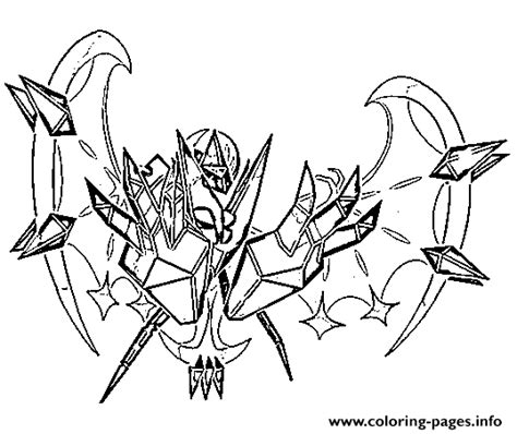 Ultra Beast Pokemon Free Colouring Pages