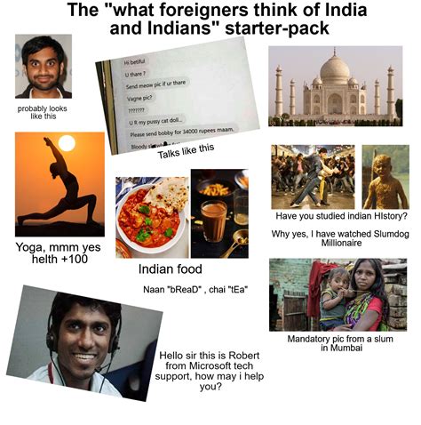 The What Foreigners Think Of India And Indians Starter Pack R