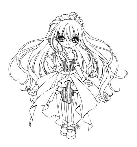 Gothic Chibi Pages Coloring Pages