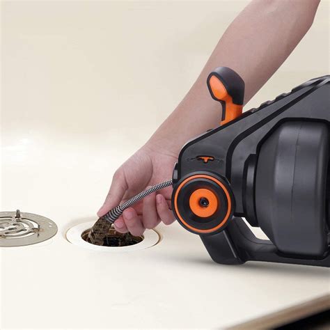 The toilet plunger will unplug sink and tub drains, too, if you simply fold the flange back into the bell. Drain Snake, TACKLIFE 25Ft 20 Volt Max Automatic Cordless ...