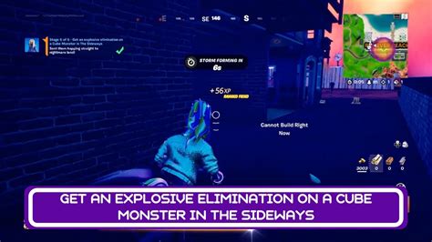 Get An Explosive Elimination On A Cube Monster In The Sideways