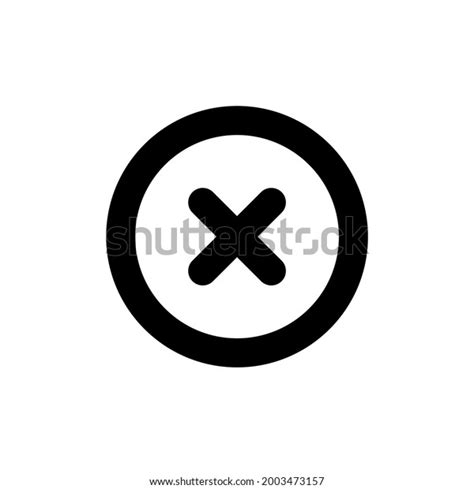 Close Button Icon Logo Vector Illustration Stock Vector Royalty Free