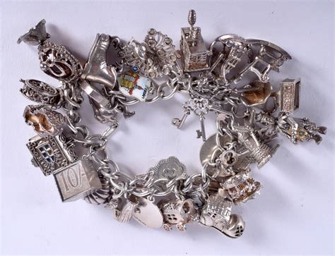 A Vintage Silver Charm Bracelet