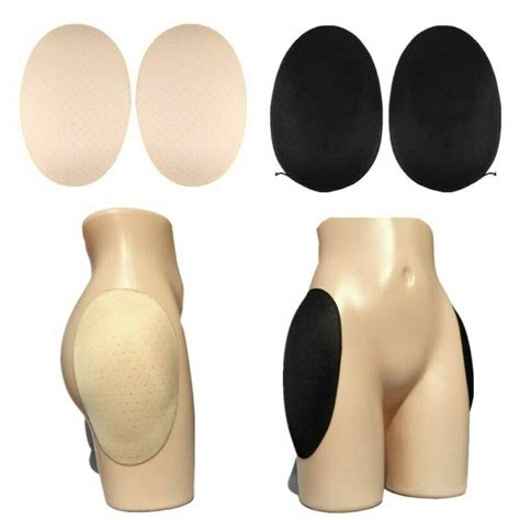 A Pair Enhance Sponge Oval Pads Self Adhesive Padded Bum Butt Hip Thigh