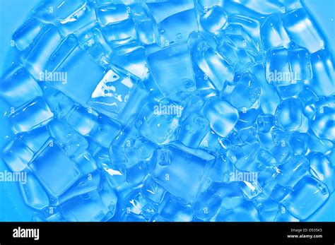 Freshness Blue Ice Cube Texture Stock Photo Alamy