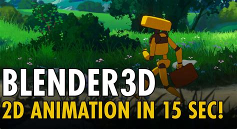 Probably The Quickest Tutorial For 2d Animation In Blender Blendernation