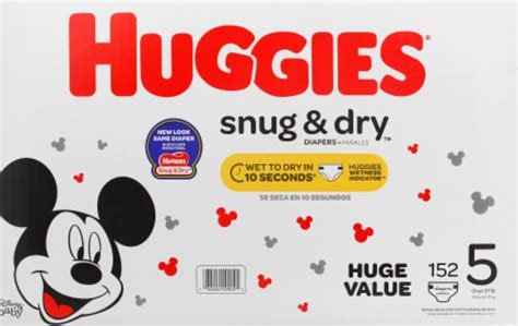 Huggies Snug And Dry Size 5 Baby Diapers 152 Ct Fred Meyer