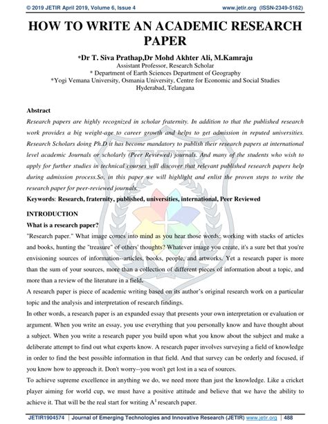 How To Write About Methodology In A Research Paper