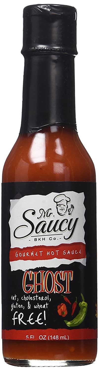 Amazon Com Mr Saucy Ghost Gluten Free Hot Sauce Grocery Gourmet Food