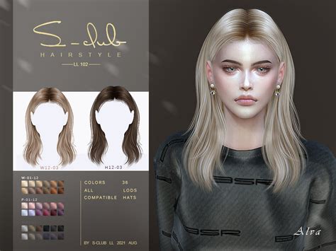 Shawl Hairstyle By S Club The Sims Resource Sims 4 Hairs